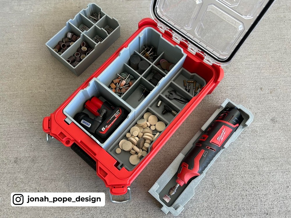 Milwaukee Packout Insert for M12 Rotary Dremel Tool (Insert Only)
