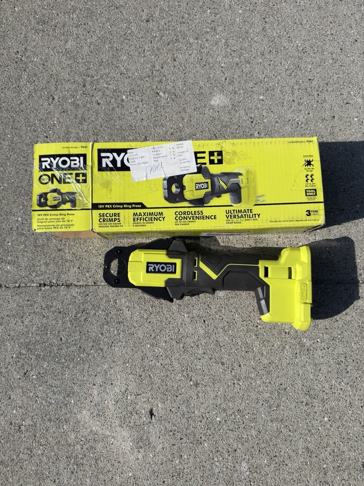 Ryobi One Plus 18v PEX Crimp Ring Press P661