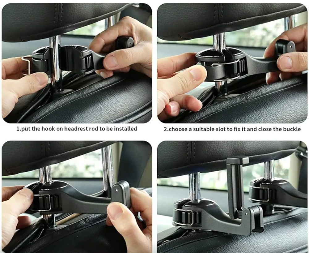 Car Headset Hidden Hook 2 Pack