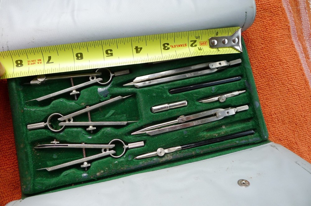 TACRO INC GERMANY DRAFTING TOOL SET 2025, SMALLER SIZE TOOLS