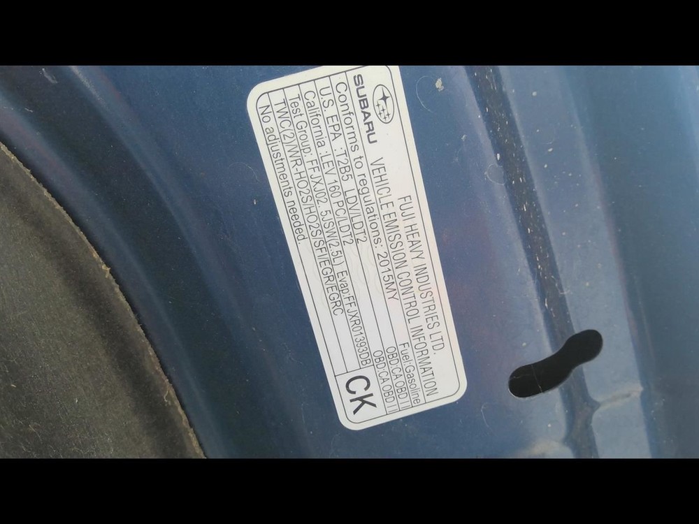 2015 SUBARU OUTBACK Engine Wire Harness 2.5L