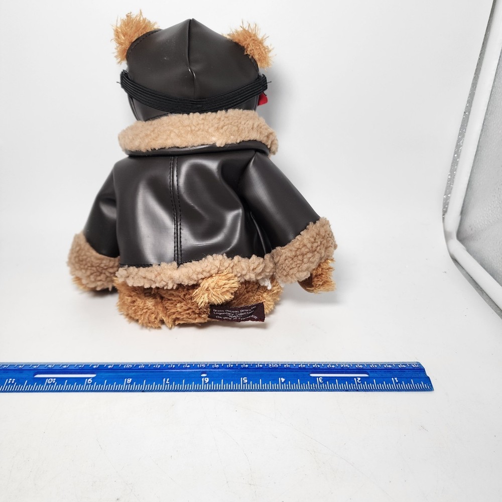 PLUSH TEDDY BEAR DRESSED AS AN Aviator "Ralph" Brass Button Bears