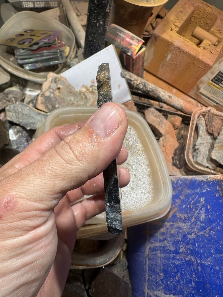 Dinosaur bone rough slab.