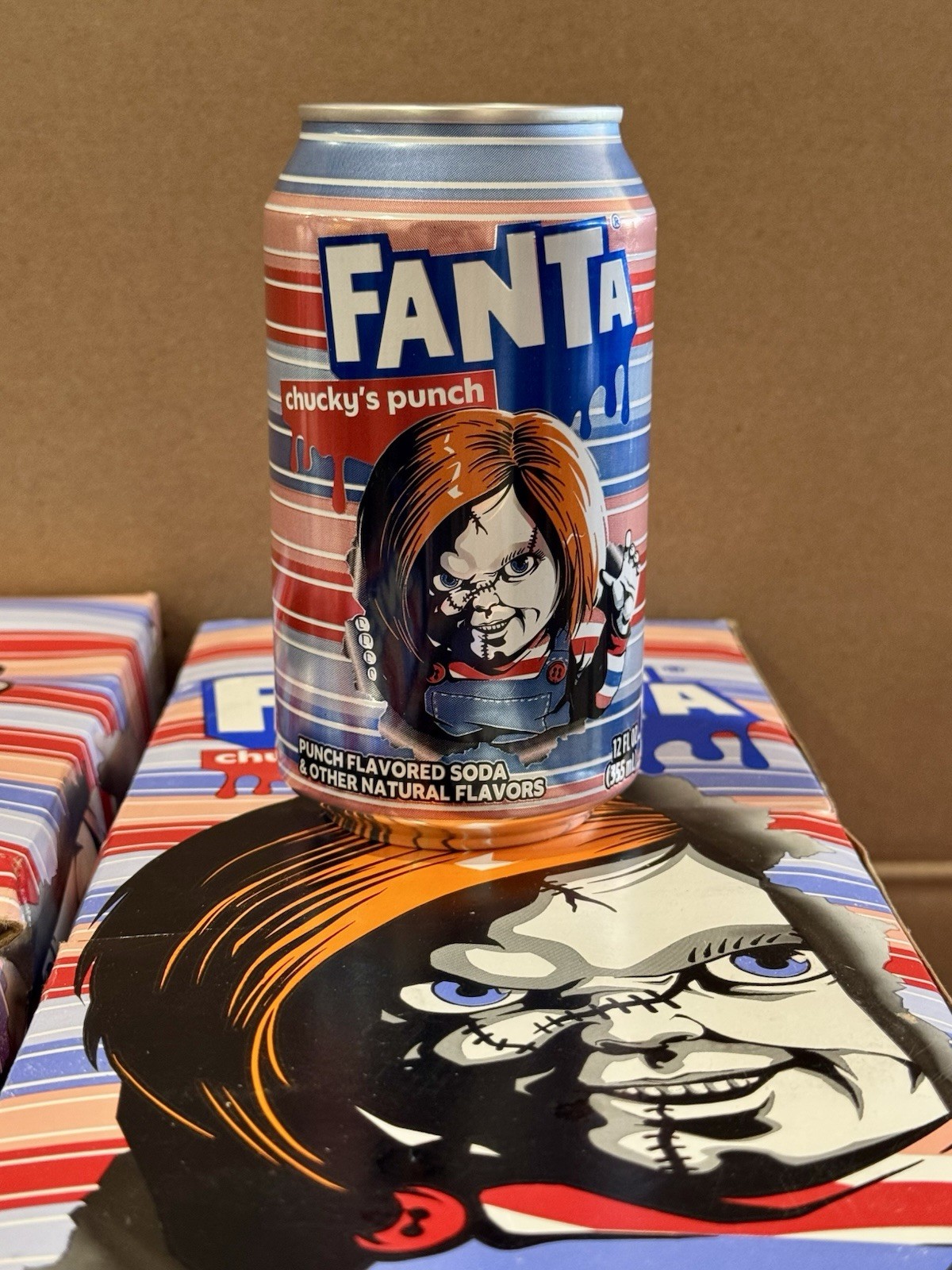 2025 CHUCKY FANTA CHUCKY’S PUNCH 12oz CAN SEALED Limited Edition Collectible