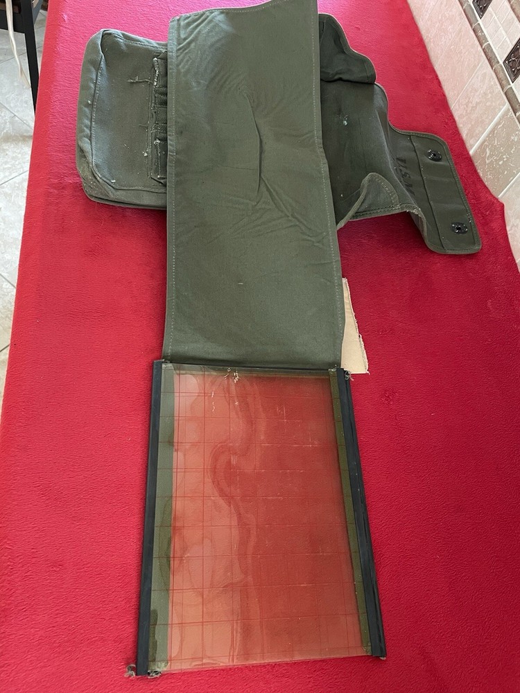 ID'd USMC Map Dispatch Case Bag w/ Pencils 1944 WWII Original MARINE CORPS M1938