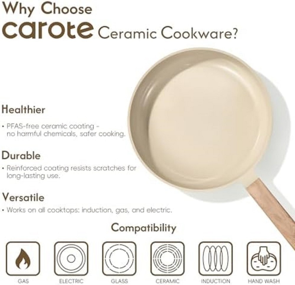 GreenPan Eras Ceramic Non-Stick 14-piece Cookware Set