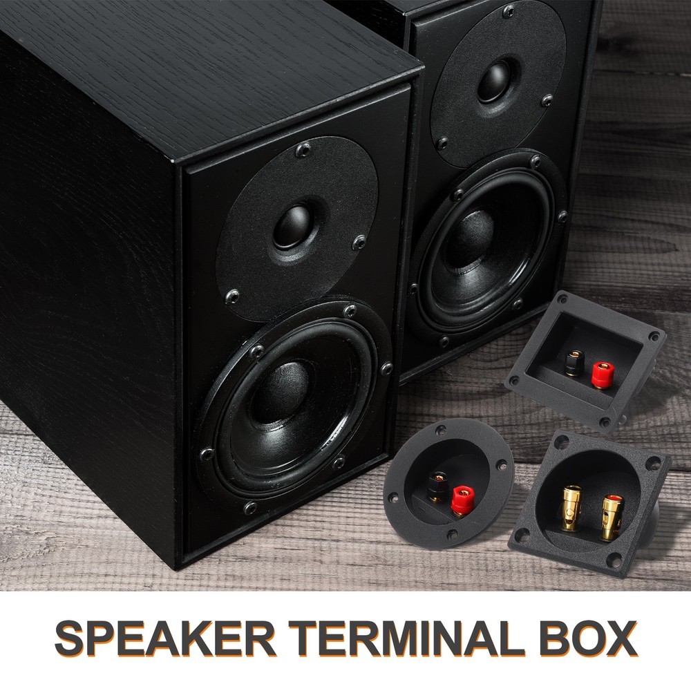 2.4 Inch Round Speaker Box Terminals Cup, 2-Way Subwoofer Connector