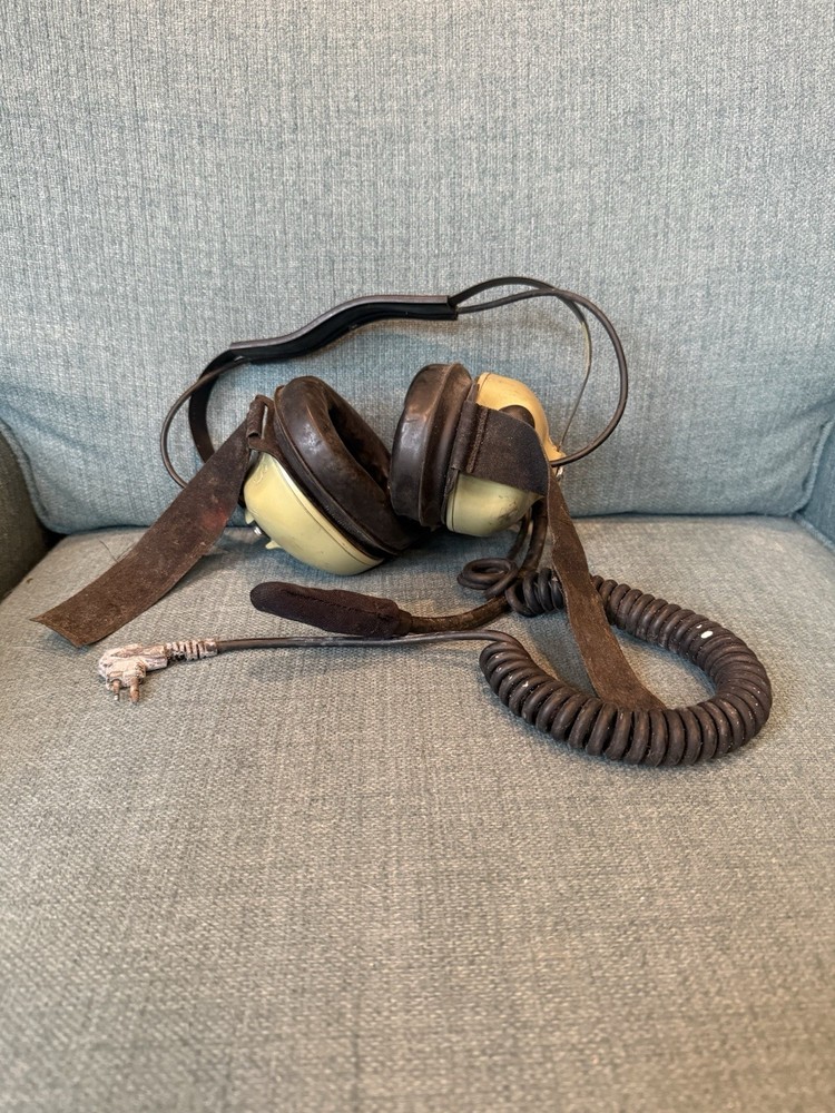 DAVID CLARK MODEL H6240-07 Aviation Pilot Head Headset Tested Read
