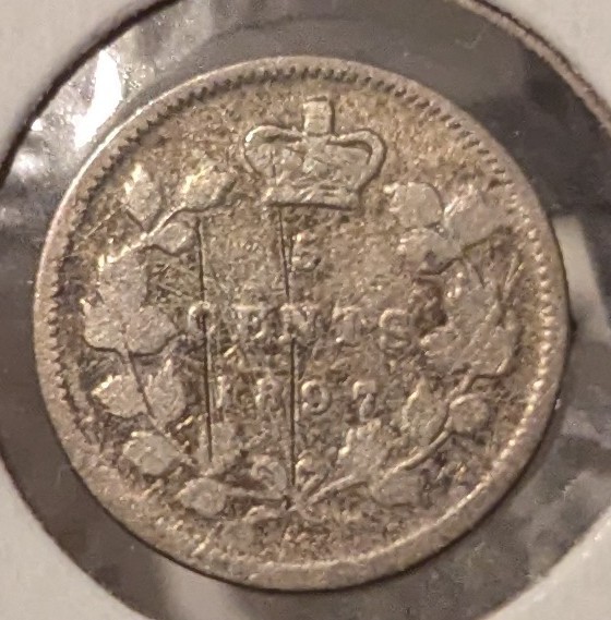1897 5c Scratch