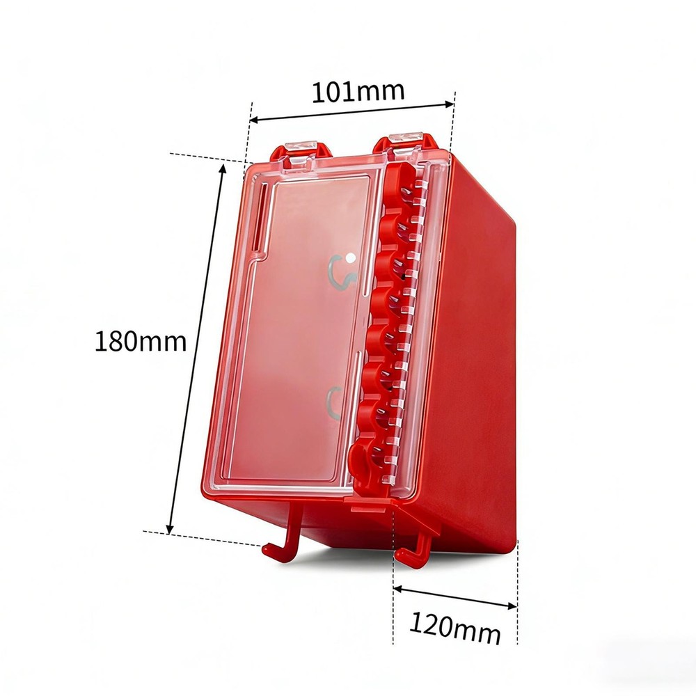 Lockout Tagout Lock Box Dustproof Durability with Transparent Panel