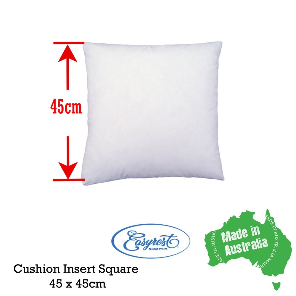 EASYREST Australian Made Cushion Inserts Premium Polyester Filled - 12 sizes