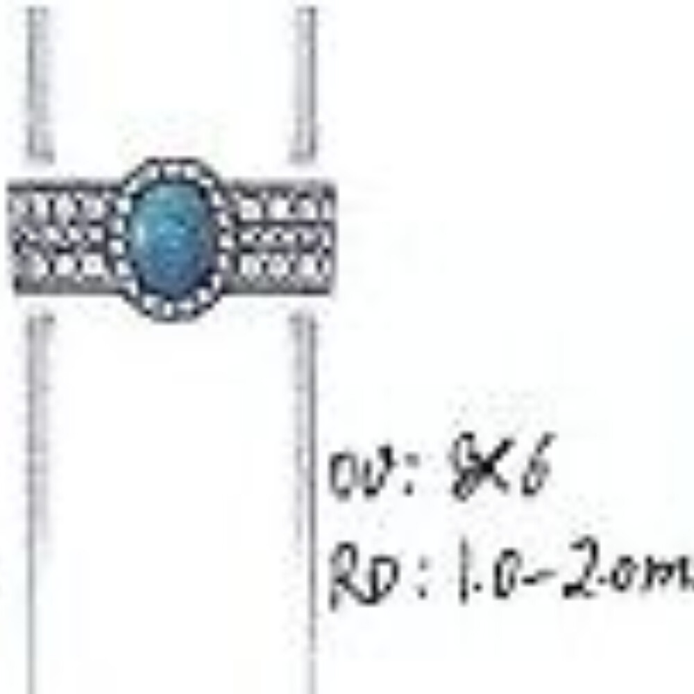 Sterling Silver Semi Mount Ring Setting Oval OV 9x7mm
