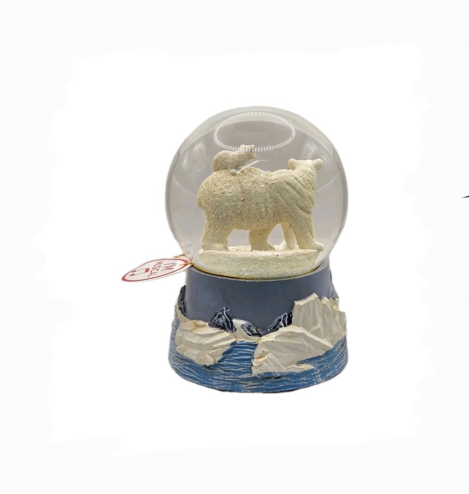 Polar Bear Holiday Snow Globe