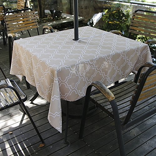 Spring/Summer Wrinkle-Free Waterproof Outdoor 60" x 84" (Rectangular) Khaki