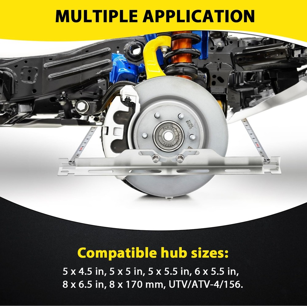 Wheel Alignment Tool, Heavy Duty Toe Alignment Tool Plates, 2PCS Stainless St...