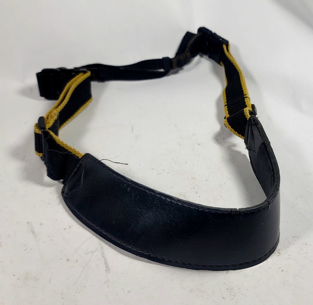 Black & Yellow Universal camera Strap Used Condition