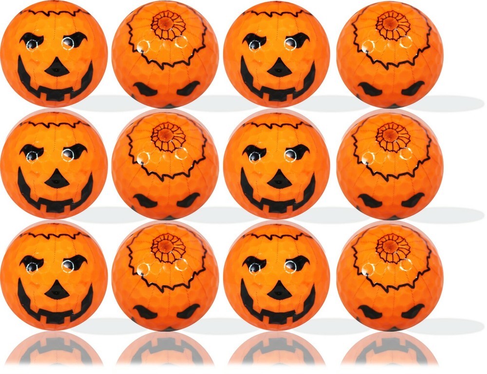 Jack-O-Lantern Golf Balls 12 Pack - Perfect Gift Idea!