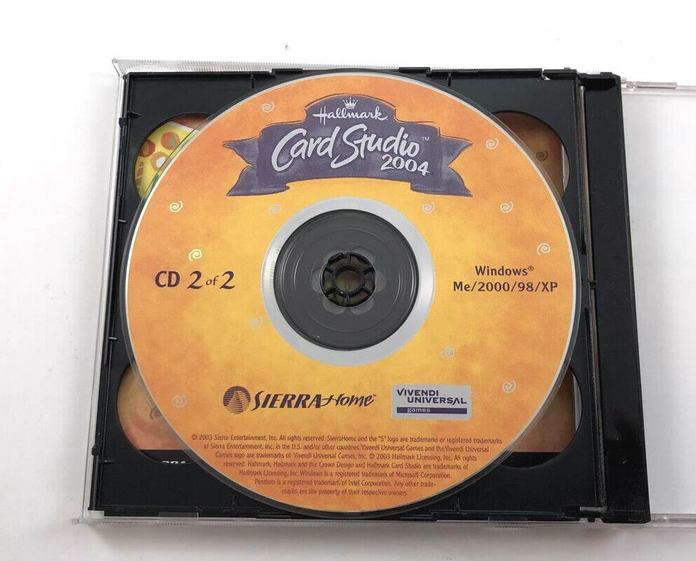 HALLMARK CARD STUDIO 2004 PC WIN 98/2000/ME/XP