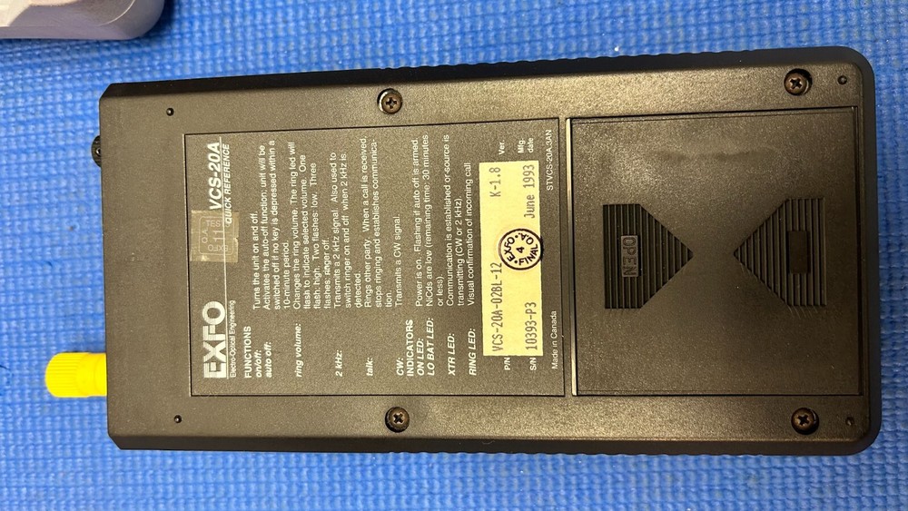 EXFO VCS-20A VOICE COMMUNICATOR