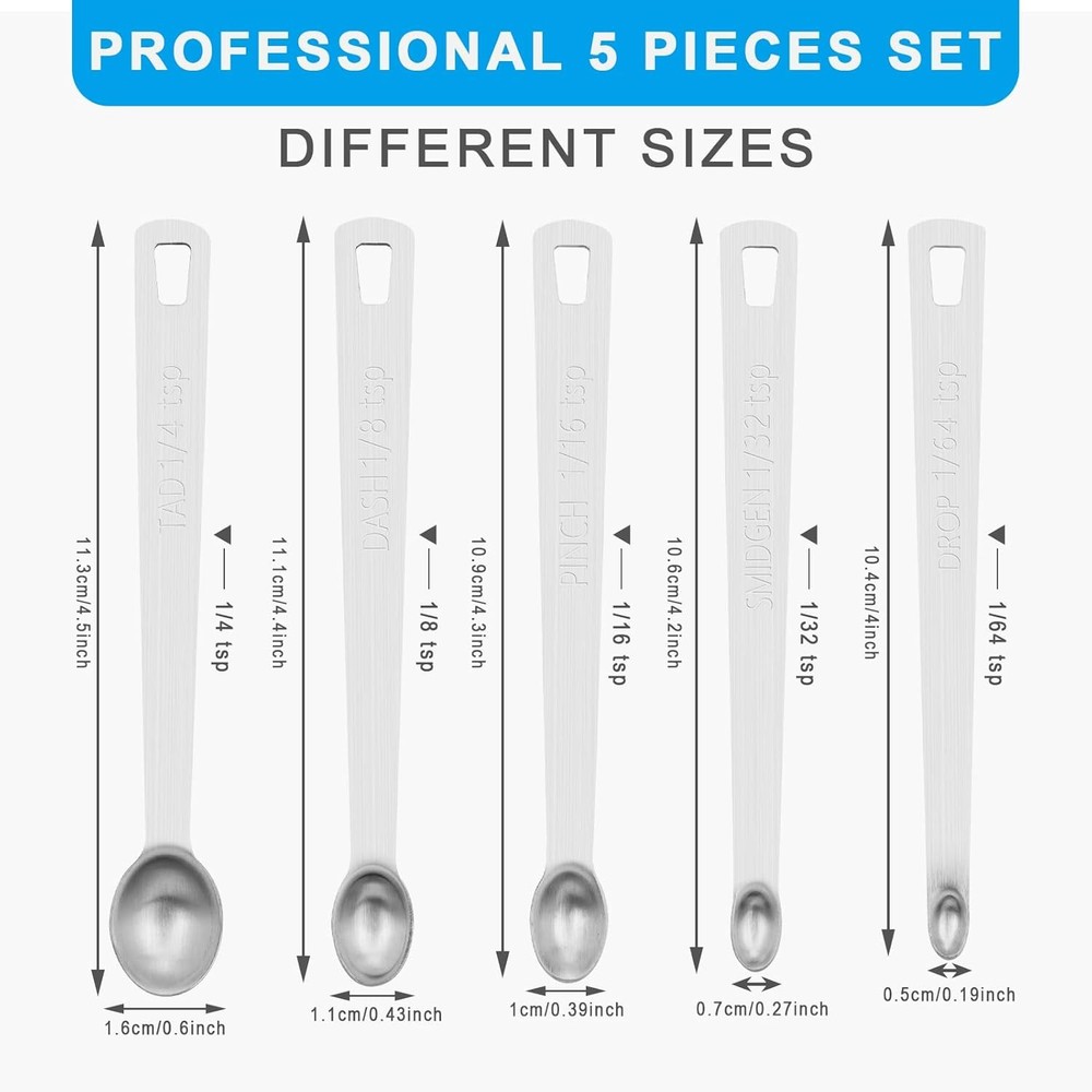 Stainless Steel Mini Measuring Spoon Set