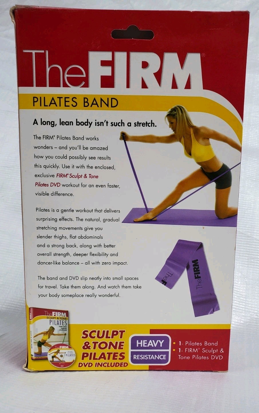 The Firm Sculpt & Tone Pilates Band & DVD (Heavy Purple)