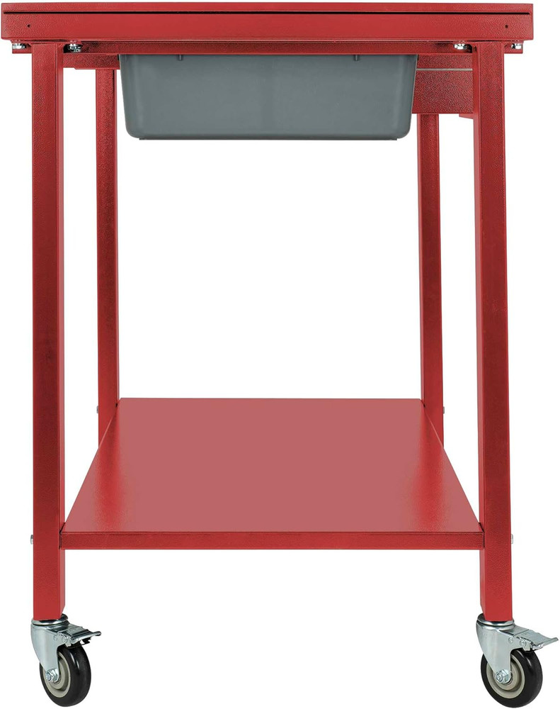 Tear-Down Work Table - Portable Heavy Duty Workbench with Fluid Drainage System