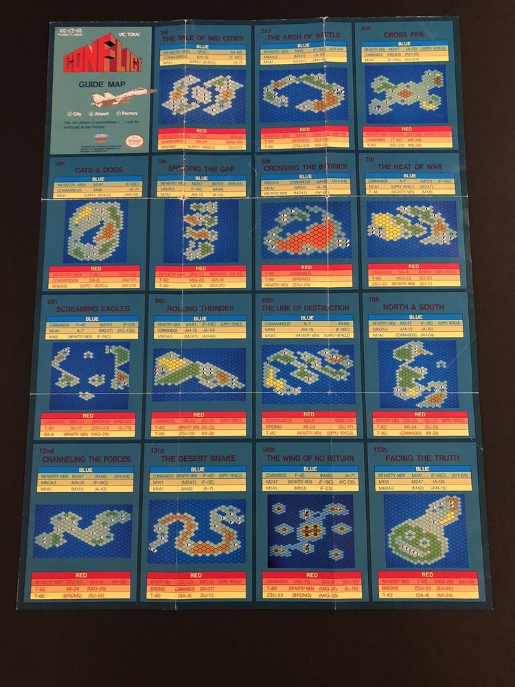 Conflict nes Poster Map chart Insert Only