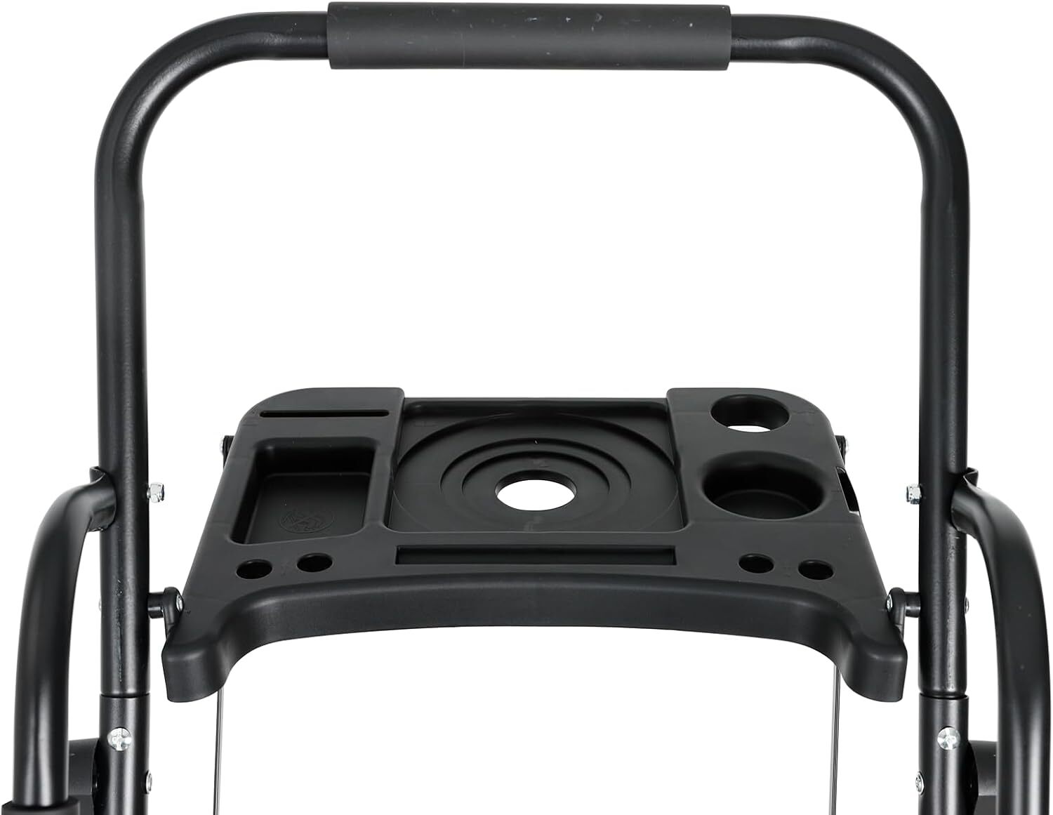 5 Step Non-Slip Stool Ladder with Handrails 330 lbs folding Tool Tray Platform