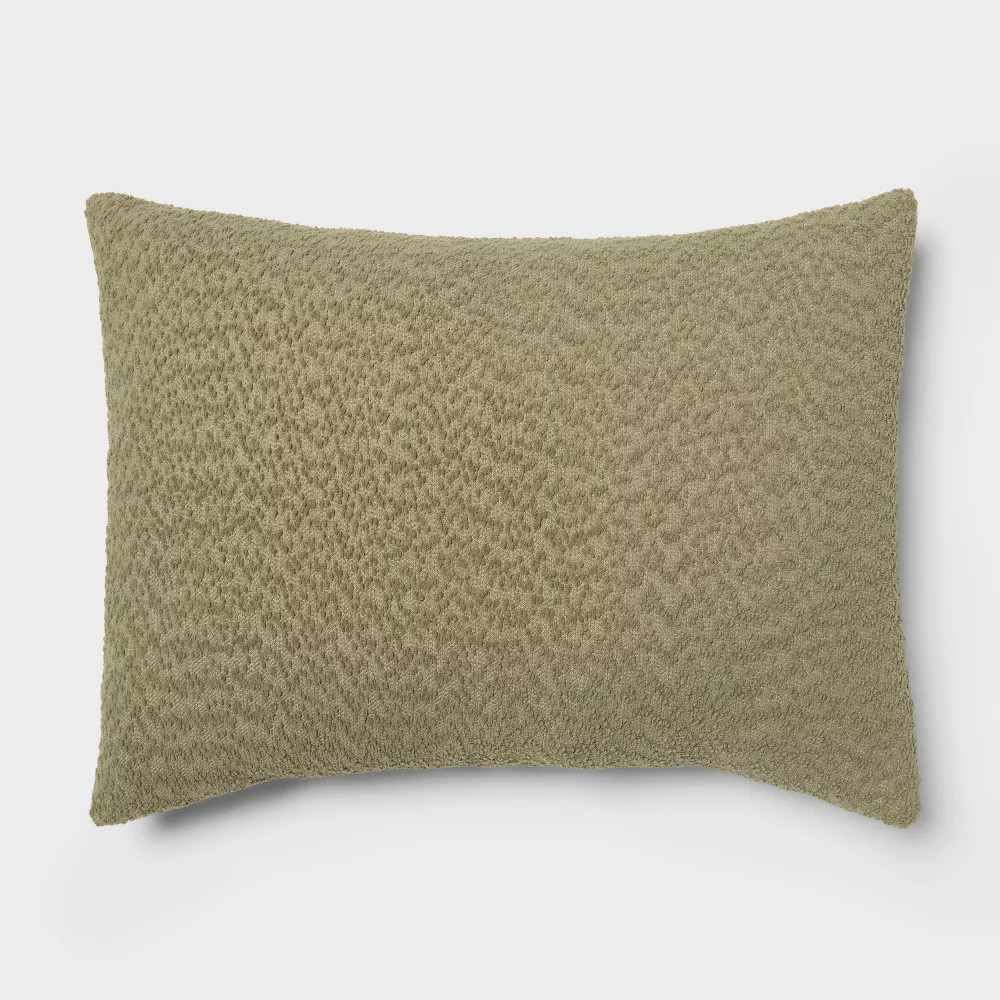 King Boucle Comforter Set Green - Threshold