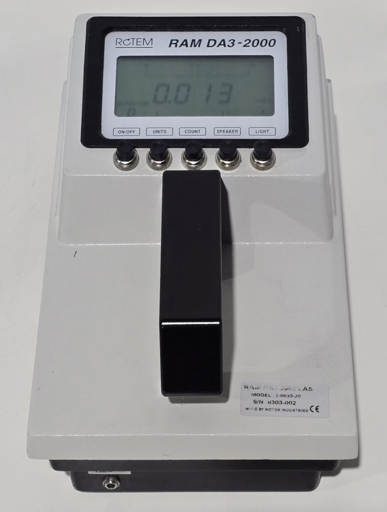 Rotem RAM DA 2000 Radiation Survey Meter DA3-2000 Model 2-033-20