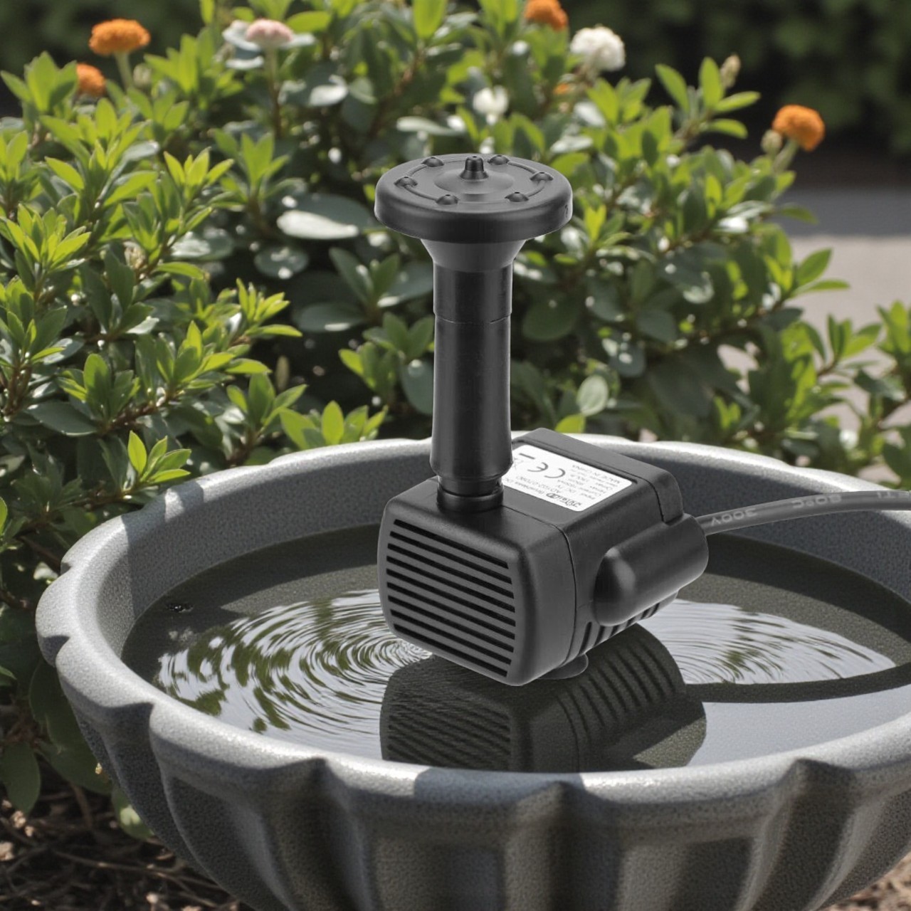 Solar Panel Power Water Pump Fountain Submersible Floating Bird Bath Pond Pool