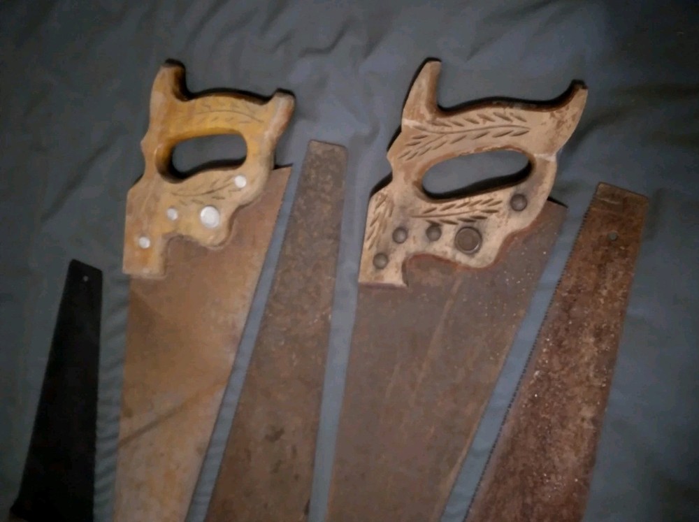 5 Vintgae Cross Cut Hand Saws
