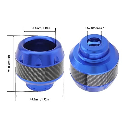 Windance Front Rear Fork Frame Sliders Wheel Crash Protector Falling Blue