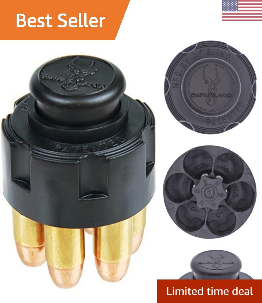 Ambidextrous Injection-Molded Speedloader for Efficient Revolver Reloading