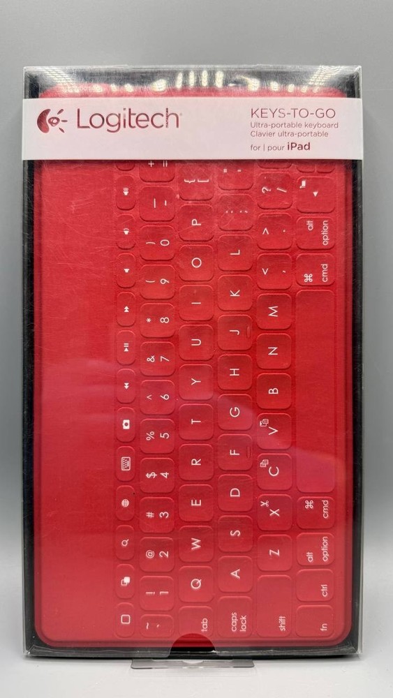 Logitech Keys-To-Go Ultra-Portable Bluetooth Keyboard – Red