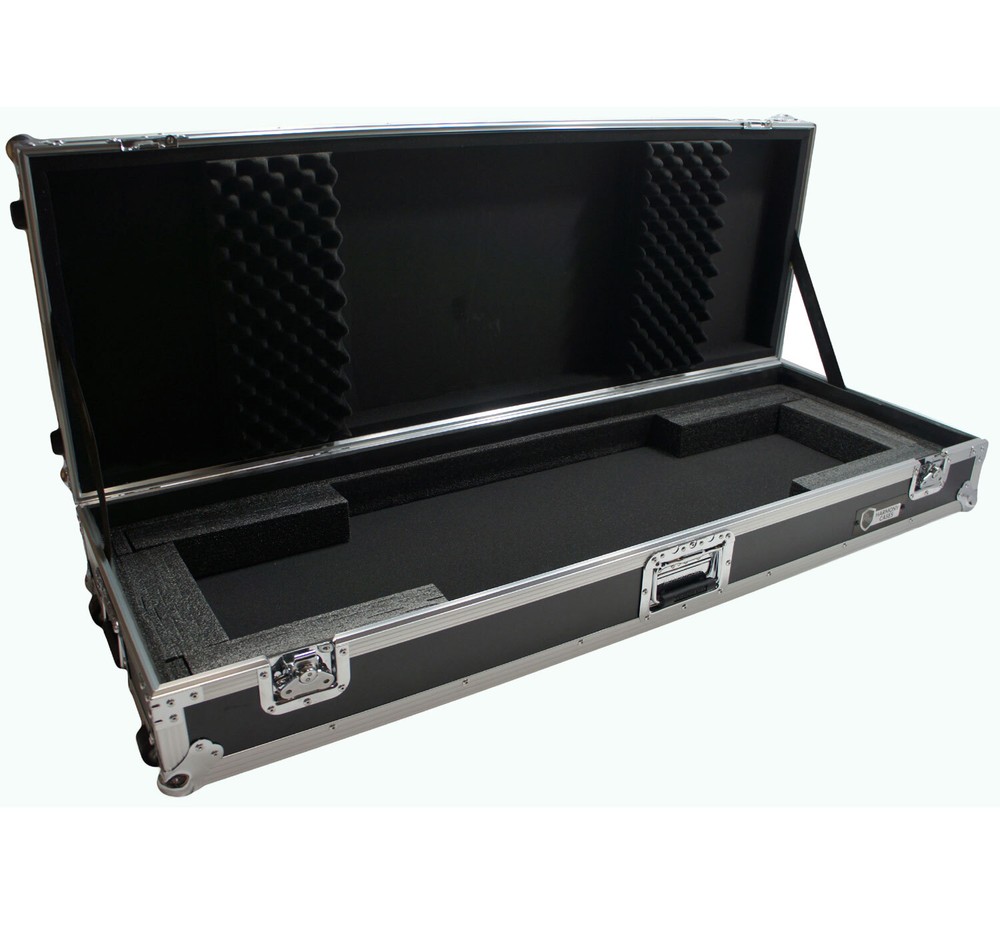 Harmony Cases HCKB76W Flight Rolling ATA Hard Custom Case for 76 Note Keyboard