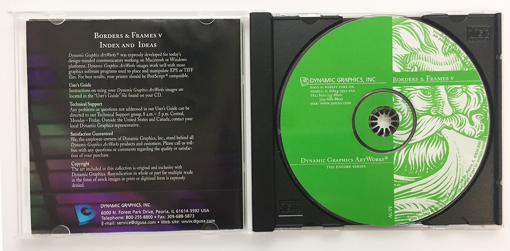 Borders & Frames v5 Clipart CD High Resolution by Dynamic Graphics + FREE CD