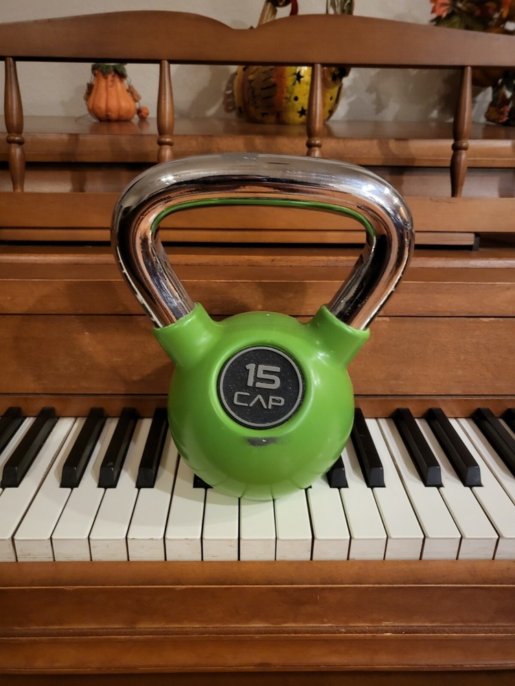 CAP  15 lb Kettlebell Weights Lifting Exercise Workout