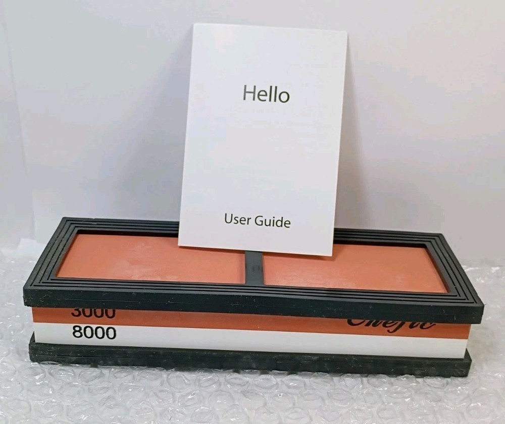 3000/8000 White Corundum Knife Sharpening Stone New - Chef, Axe, Survival Blade