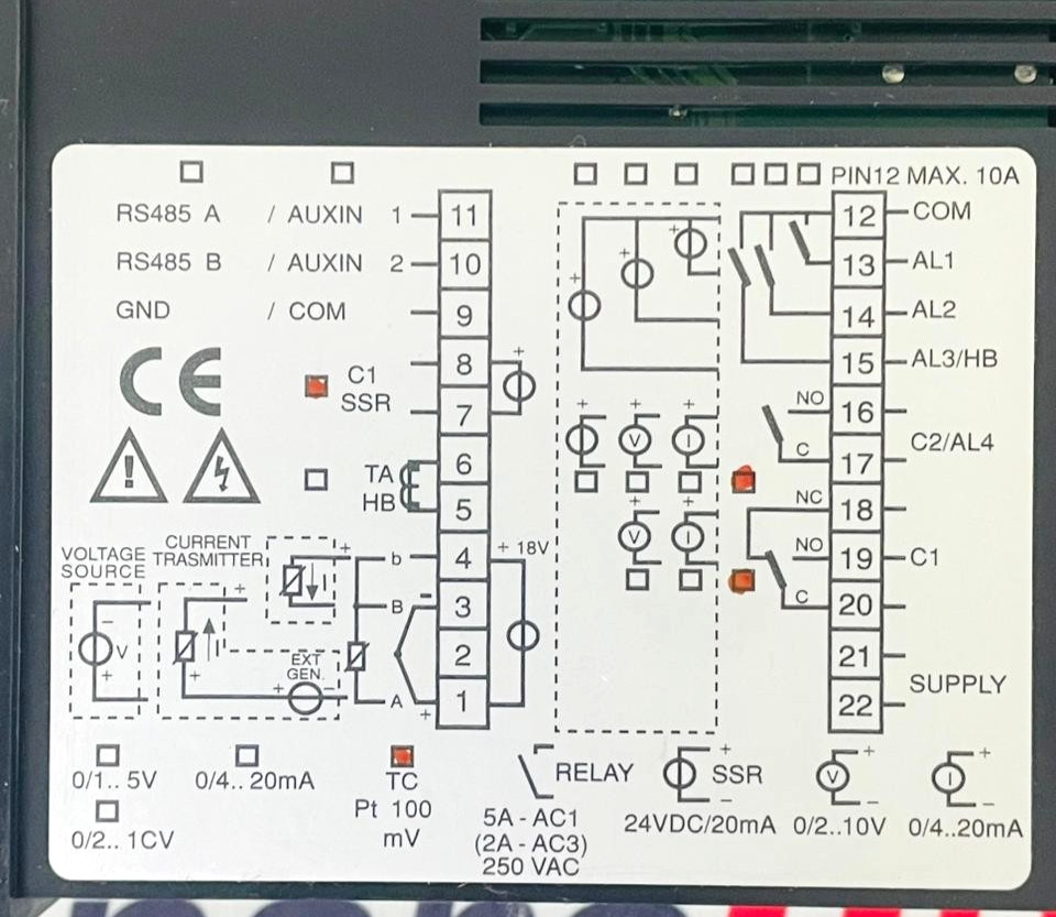 TECNOLOGIC THP94 TRR---M-H- Temperature Controller THP94