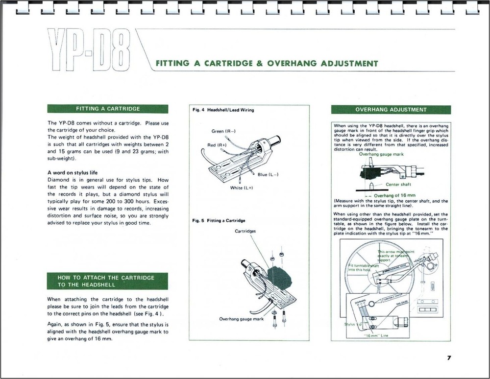Yamaha YP-D8 Turntable Owners Manual