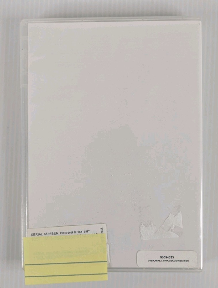 Adobe Photoshop Elements 7 & Premiere Elements 7 - 2 Discs With Serial Numbers