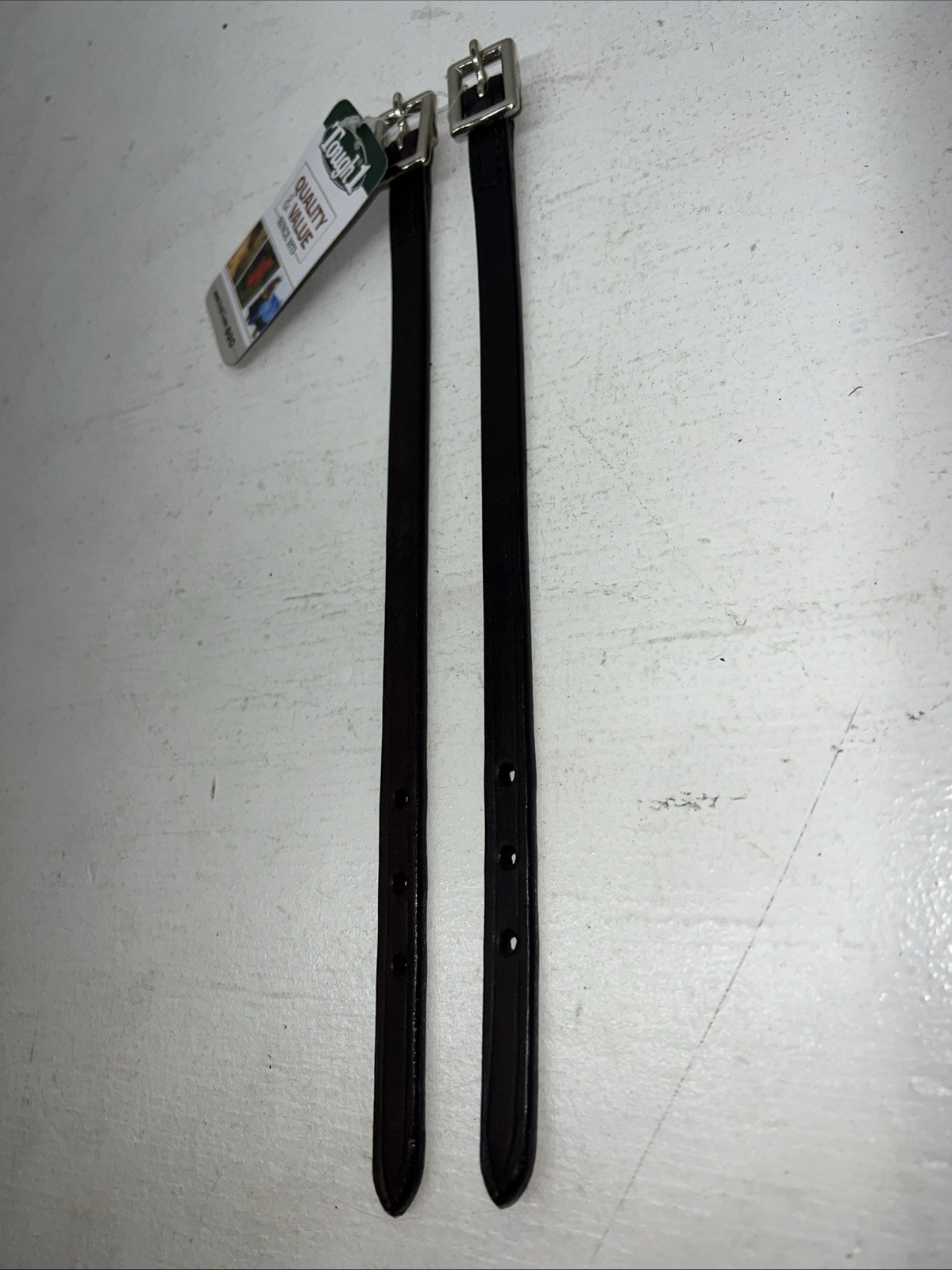 New Tough 1 Dark Oil Leather Straight Stirrup Hobble Strap #56-1132 FF-24