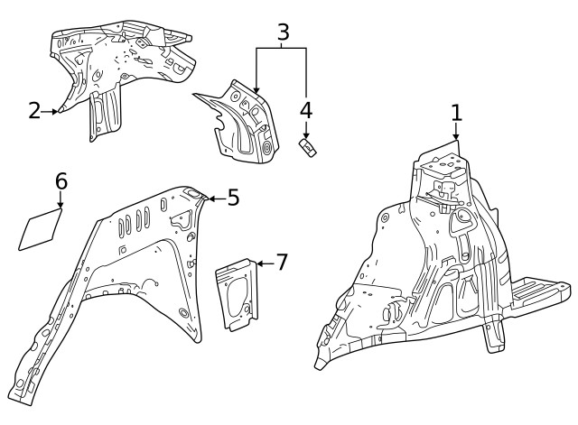 Genuine GM F Panel 60008564