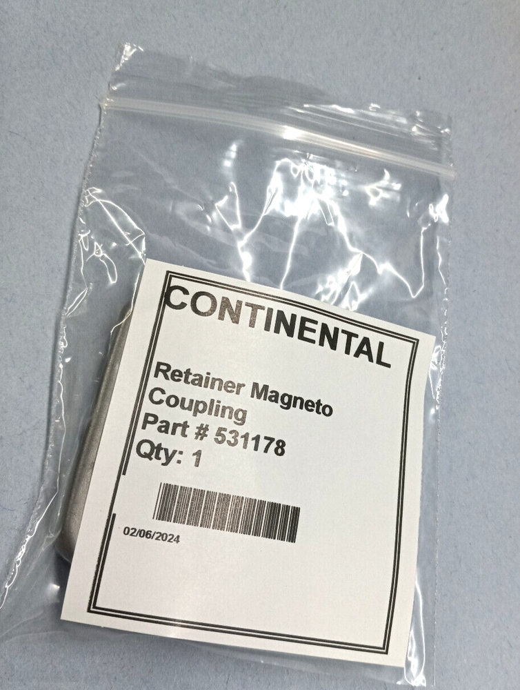 CONTINENTAL P/N 531178 Retainer Magneto Coupling