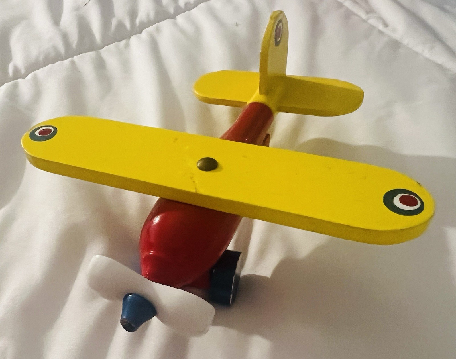 ARCO MEXICO Mexican Handcrafted Wood Airplane Toy