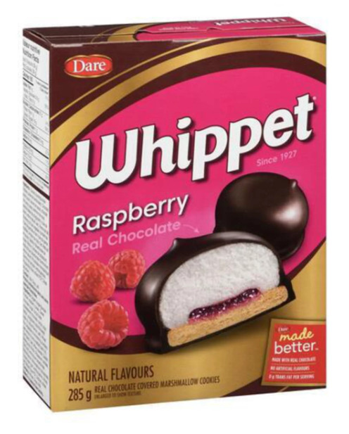 Dare Whippet Chocolate Covered Marshmallow Cookie Raspberry 285g (3 Pack)