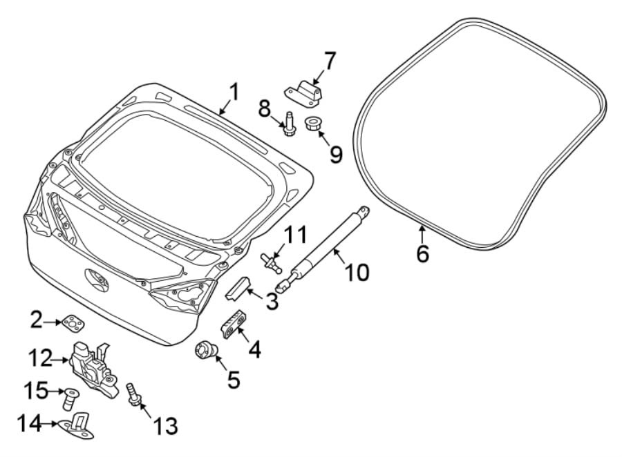 16.16 Inch 2Pcs Liftgate Trunk Struts Lift Supports Compatible with Kia