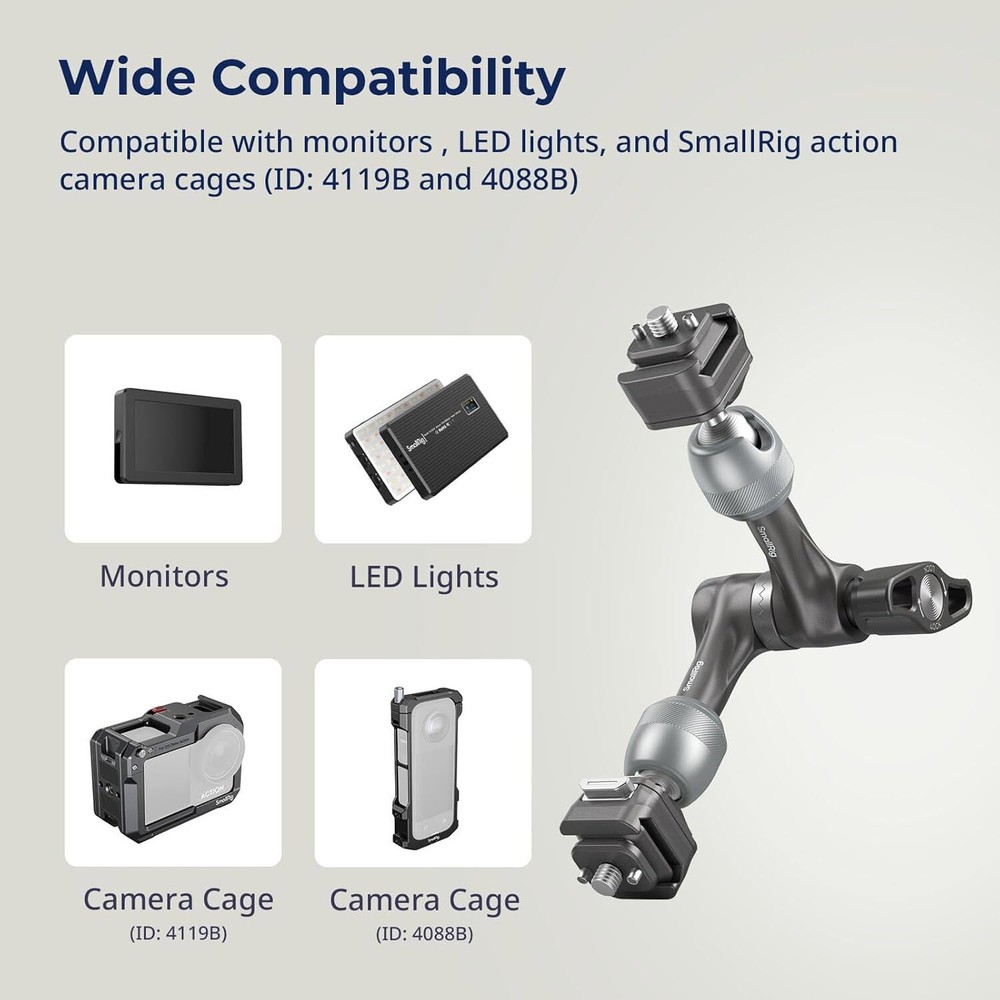 SmallRig HawkLock H21 Quick Release Rosette Magic Arm Max Load Capacity 3.5KG