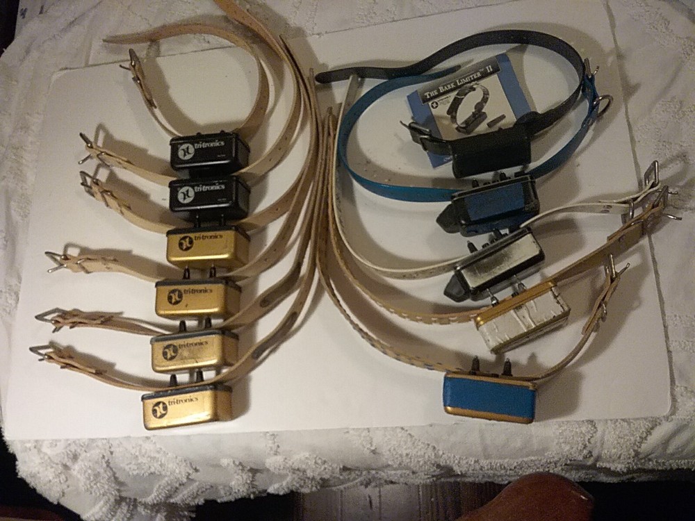 Huge Vintage Tri Tronics Shock Collars Dog Training Set